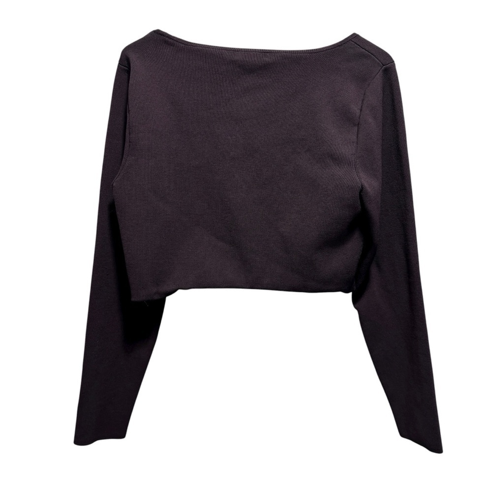 Aritzia Babaton Sculpt Knit Prominence Brown Longsleeve Size XL - Picture 9 of 11